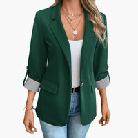 Business Long Blazer für Damen – Grün