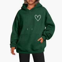 Selina | Lässiger Hoodie – Dunkelgrün