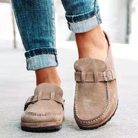 Kirsten | Damen Loafer Schnallen Slip-On Elegant Komfort Alltag Modern – Khaki