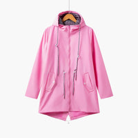 Hooded Trenchcoat für Damen – Rosa