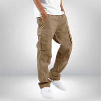 Herren Cargohose Wide Fit | Mit Taschen – Braun