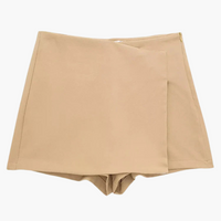 Vibrante Skort für Frauen - Bequem und Elegant für den Sommer – Beige