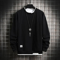 JAKOB - DOPPELSCHICHTIGER PULLOVER – Schwarz