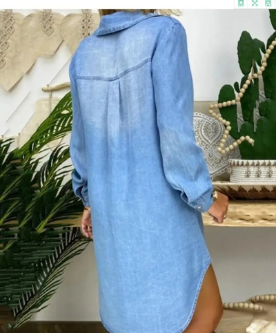 Veda - Longsleeve-Denimkleid
