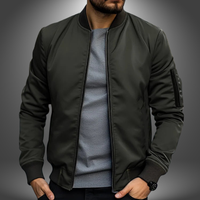 Tobias | Leichte Herren Jacke im modernen Stil – Olivgrün