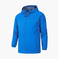 Wasserdichte Regenjacke für Herren mit Atmungsaktivem Material – Blau