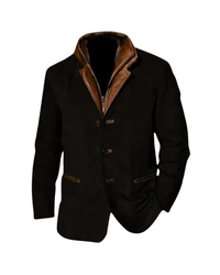 Alois® | Vintage-Jacke – Schwarz