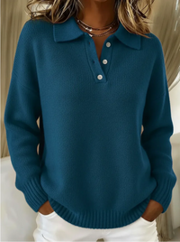 Tyra™ – Bequemes Stretch-Poloshirt für Damen – Marinblau