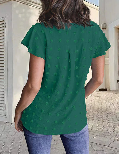 Kiera - Bluse mit V-Ausschnitt