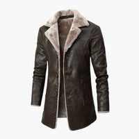 Christopher | Eleganter Wintermantel für Herren – Braun