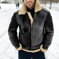 ALFRED - WINTER-NORDLEDERJACKE – Schwarz