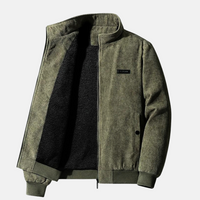 Cord Bomberjacke für Männer – Oliv