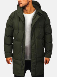 Herren Winterjacke Parka Warm | Outdoor Schlank – Grün