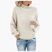 Carina | Klassischer Strickpullover – Weiß