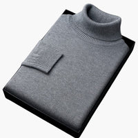Alexander | Gestrickter Rollkragenpullover – Grau