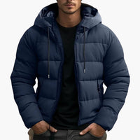 Luca | Ultra-warme Gefütterte Winterjacke – Dunkelblau