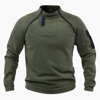Rainer | Fleece-Pullover – Oliv