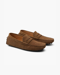 Gustaaf Wildleder Mokassin Loafer – Braun