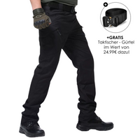 BOYKO - TAKTISCHE HOSE UND MILITÄRISCHER GÜRTEL – Schwarz