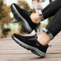 Michael | Herren Slip-On Outdoor Schuhe Komfort Aktiv Modern Leicht – Schwarz