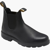 Herren Chelsea Stiefel mit Schaft und Einsätzen zum Hineinschlüpfen – Schwarz