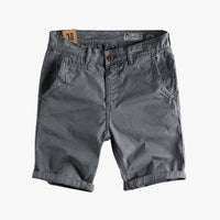 Herren Shorts aus leichter Sommerware mit Taschen und Knopfverschluss – Grau
