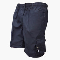 Herren Cargo Shorts mit Taschen und Kordelzug für Sommer – Marine