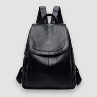 Milan | Lederrucksack für stilvolle Frauen – Schwarz