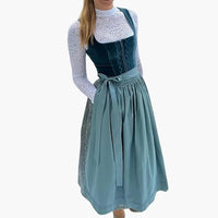 Dirndl kleid mit Schnürung für Damen - Oktoberfest 2025 – Marine