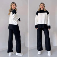 ORTRUD - ELEGANTES ZWEITEILER SETT – Schwarz