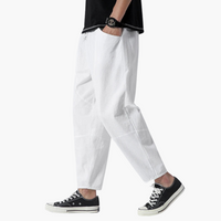 Liam | Urban verkürzte Hose – Weiß