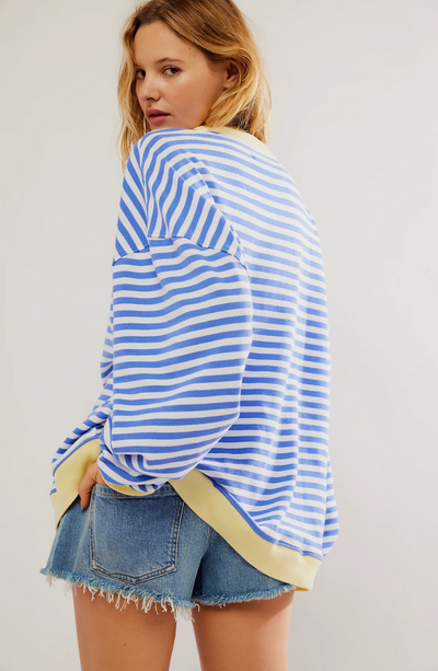 ALINA - GESTREIFTER LOOSE-FIT PULLOVER