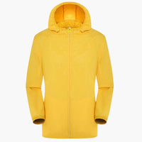 Trenchcoat mit Kapuze für Unisex – Gelb