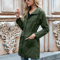 GALE - Wasserdichter Parka für Frauen – Dunkelgrün