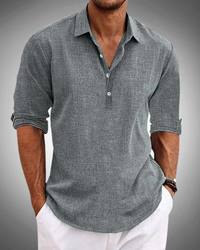 Sabbio Classic Cotton Shirt – Grau
