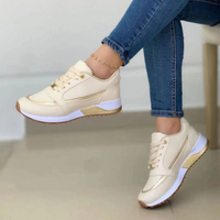 INES - SPORTSCHUHE MIT SCHNÜRSENKEL – Beige