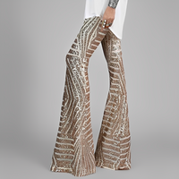 Aaralyn - Trendige Damen-Schlaghose – Gold