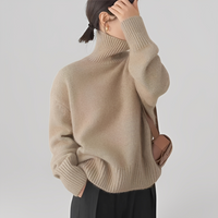 Anaise - Damen-Rollkragenpullover mit elegantem Stil – Khaki