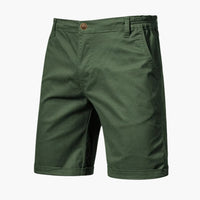 Herren Baumwollshorts mit Gummibund und Seitentaschen – Grün