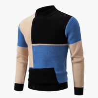 Alexander | Strickpullover – Schwarz / Blau