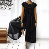 Wilhelmina | Eleganter Jumpsuit – Schwarz