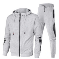 Herren Bequeme Zweiteiliges Trainingssatz | Lässig – Grau