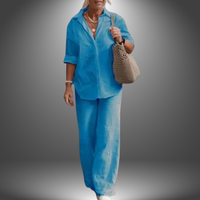 Aurora Set - Premium Hemd und Hose für Eleganz und Komfort – Hellblau