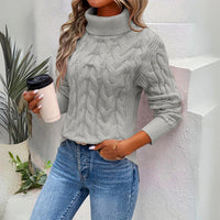 Raven - Der Pullover aus gedrehtem Strick für Damen – Grau