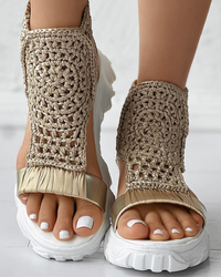 Susanne | Damen Sommersandalen – Gold