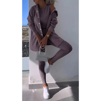 Damen Dreiteiliges Lounge Set | Bequeme – Lila