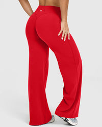 Emilia™ | Aveline Hose – Hochgeschnittener Komfort & Stil – Rot