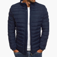 Leichte Steppjacke mit Reißverschluss - Herren Übergangsjacke – Marine