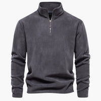 Claude | Exklusiver Fleecepullover – Dunkelgrau