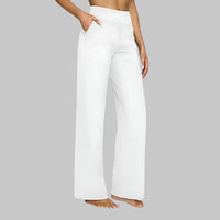Calista | Elegante Hose aus weichem Jersey – Weiß